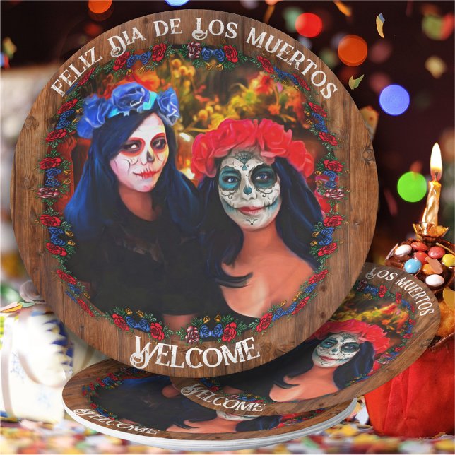 Welcome Dia de Los Muertos Catrinas 1718 Paper Plates (Creator Uploaded)
