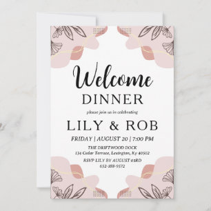 welcome dinner invitation