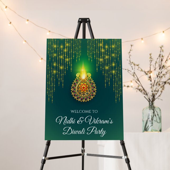 Welcome Diwali Party signs & Diwali Welcome signs (In Situ (Stand))