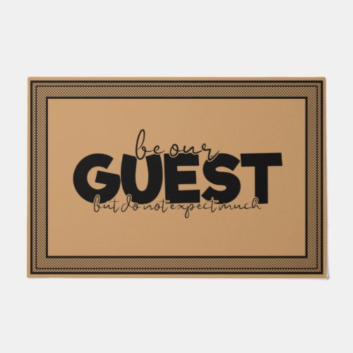 Welcome Door Mat Be Our Guest But coconut colour