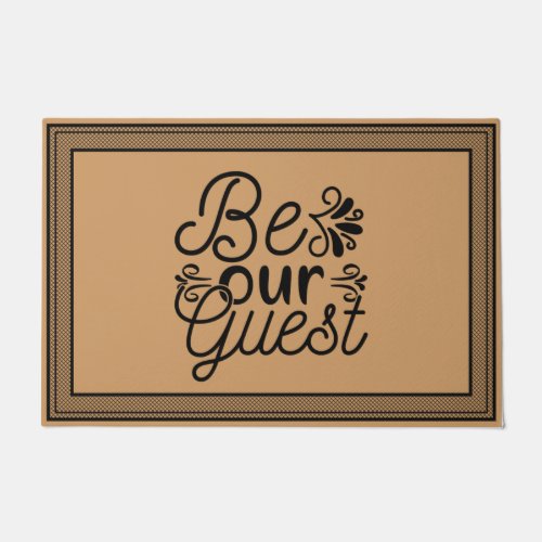 Welcome Door Mat Be Our Guest coconut colour