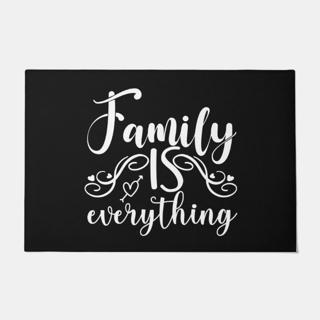 Welcome Door Mat Family is everything (Front)