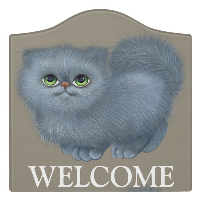 Welcome Door Sign (Large Crest Front)