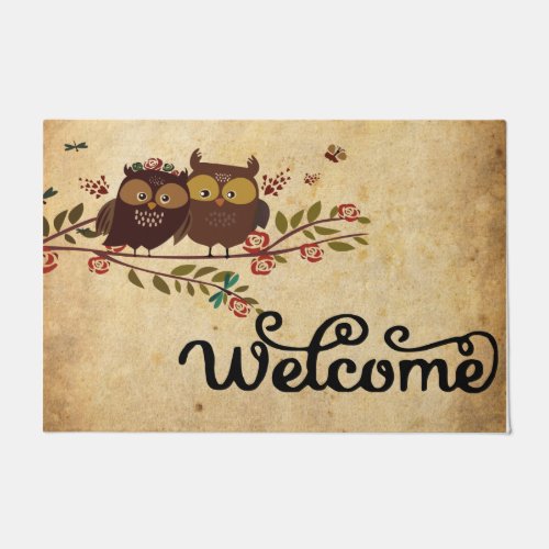 Welcome Doormat Animal Doormat Owl Welcome Doormat