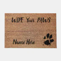 Shoes Paw Dog Print Doormat, Dog Paw Pet Doormat, Housewarming