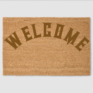 Welcome Doormat Fiber Doormat