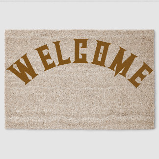 Welcome Doormat Fiber Doormat