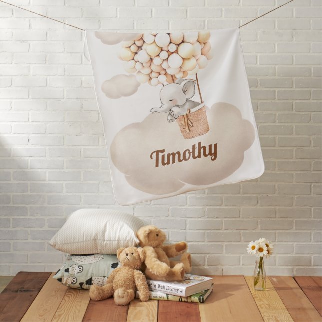 Welcome Elephant Baby Baby Blanket (In Situ)