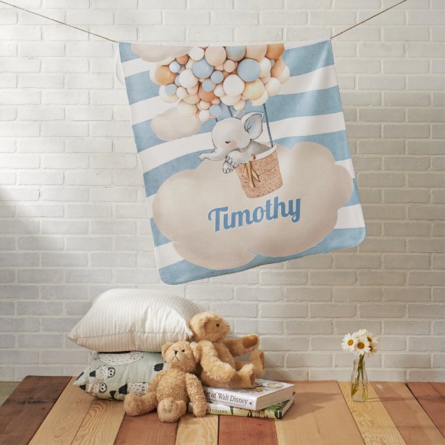 Welcome Elephant Baby Baby Blanket (In Situ)