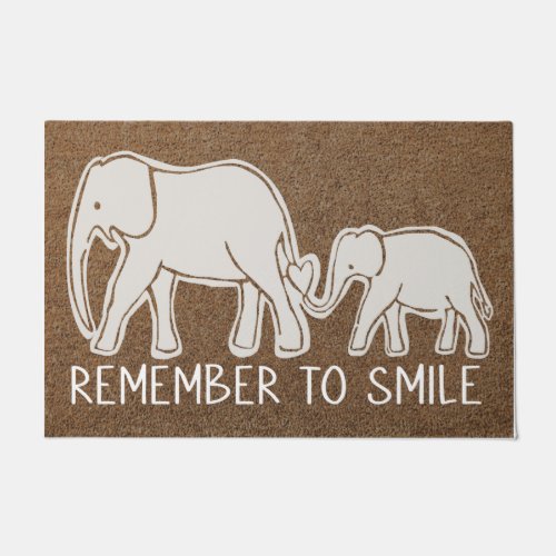 Welcome Elephant Doormat Lovely Elephant Doormat