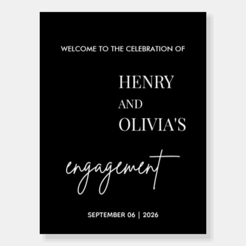Welcome Engagement Party Sign  Engagement Party
