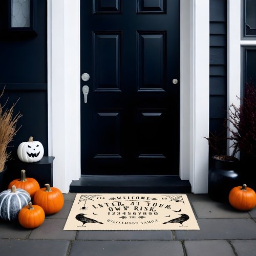 Welcome Enter At Your Own Risk Spirt Board Doormat