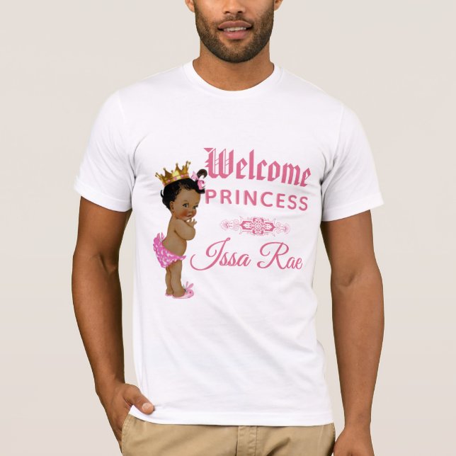 Welcome Ethnic Princess|PINK|Royal Court T-Shirt (Front)