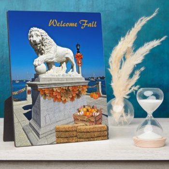 Welcome Fall Coastal St Augustine Florida Plaque by Sozo4all at Zazzle