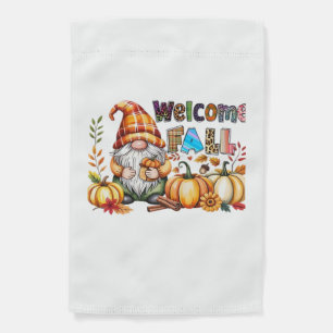 Welcome Fall Gnomes Classic T-Shirt.png Garden Flag