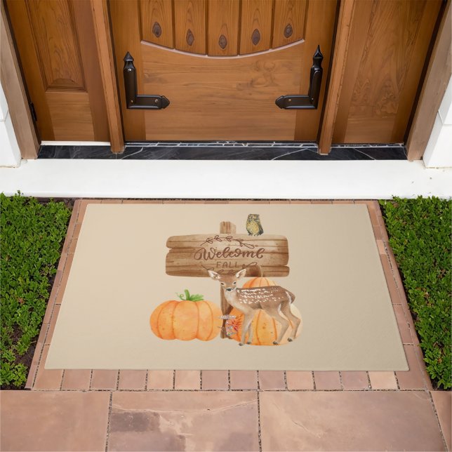 Welcome Fall Home Decor Doormat (Outdoor)