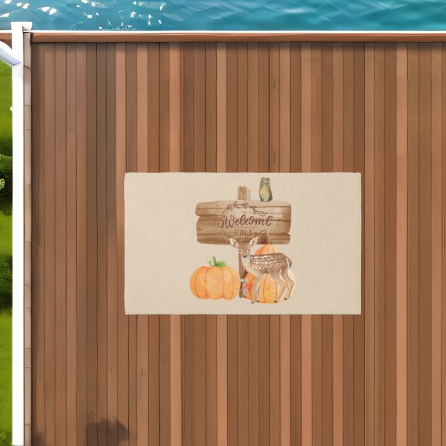 Welcome Fall Home Decor Outdoor Rug (Insitu (Outdoor 1))