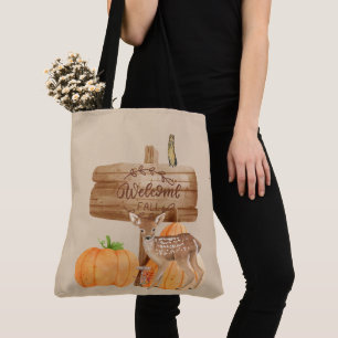 Welcome Fall Home Decor Tote Bag