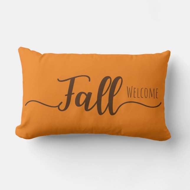 Welcome Fall Lumbar Pillow (Front)