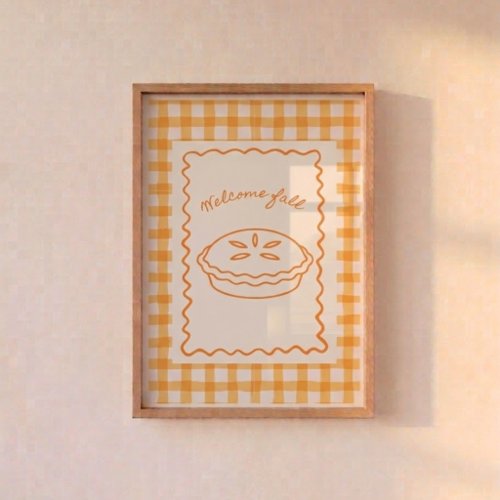 welcome fall print foam board