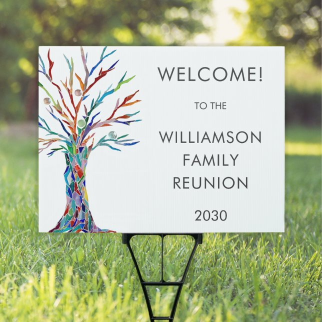 Welcome Family Tree Family Reunion Sign (Creator Uploaded)