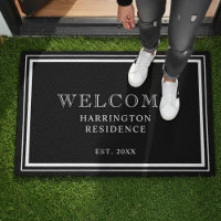 Welcome Family Year Established Black and Gold