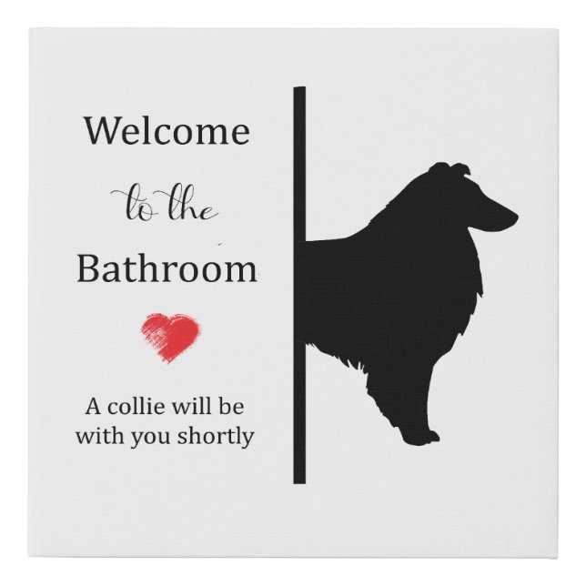 Welcome  faux canvas print (Front)