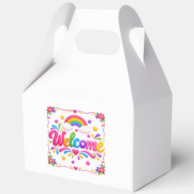 Welcome  favor boxes (Front)