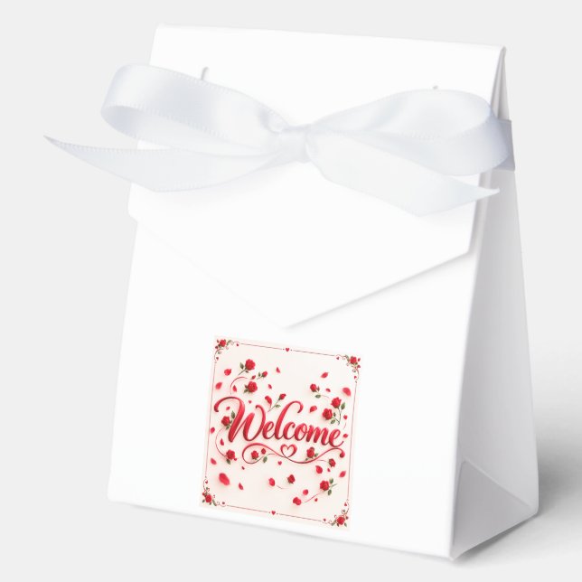 Welcome  favor boxes (Front)