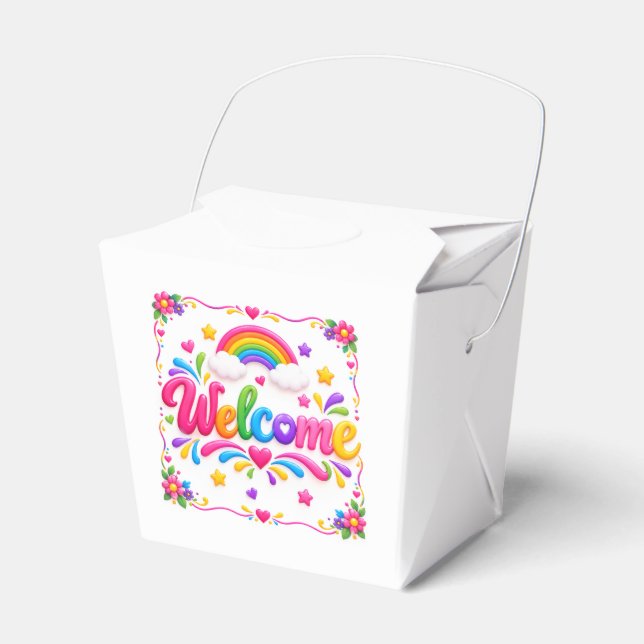 Welcome  favor boxes (Front Side)