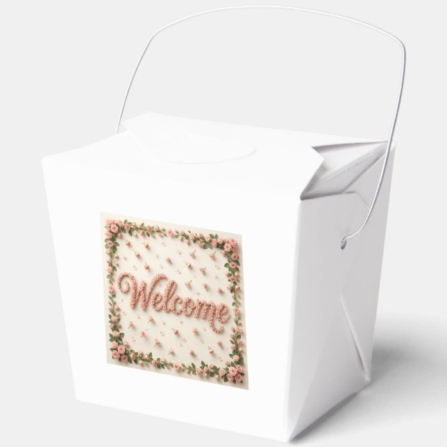 Welcome  favor boxes (Front)