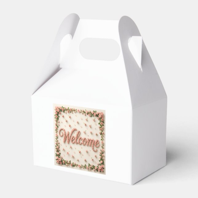 Welcome  favor boxes (Front Side)