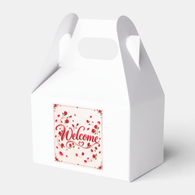 Welcome  favor boxes (Front Side)