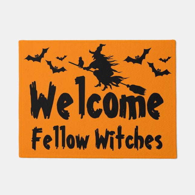 Welcome Fellow Witches Doormat (Front)