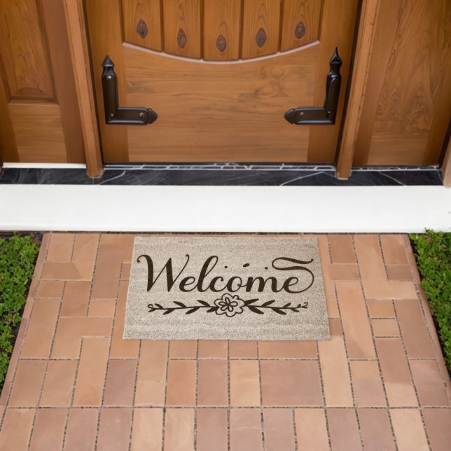 Welcome  fiber doormat (Insitu (Outdoor))