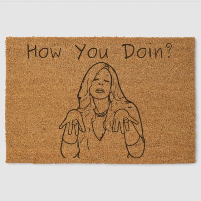 Welcome  fiber doormat (Front)