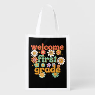 WELCOME FIRST GRADE FIRST DAY OF SCHOOL BACK GROCERY BAG
