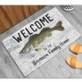 Welcome Fishing Walleye Family Name Home Cottage D Doormat