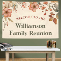 Welcome Floral Elegant Family Reunion
