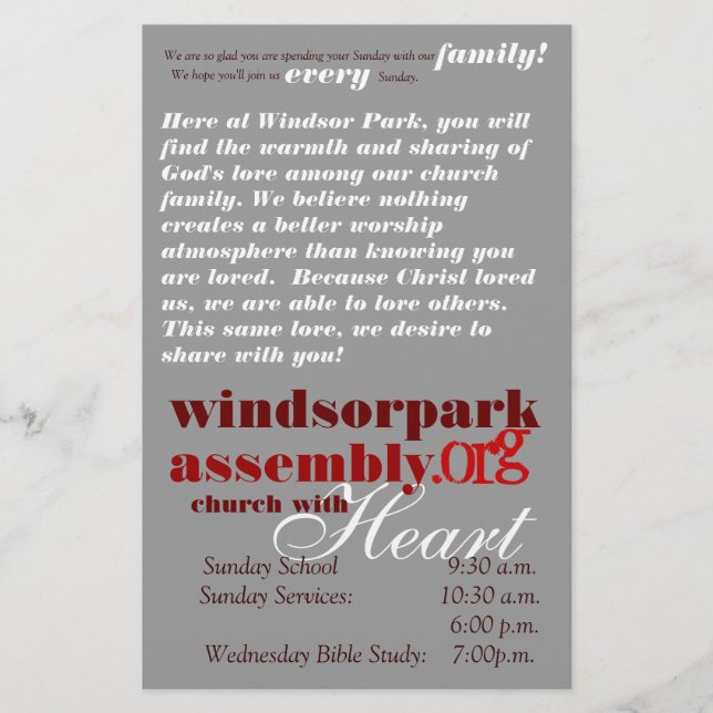 welcome flyer (Front)