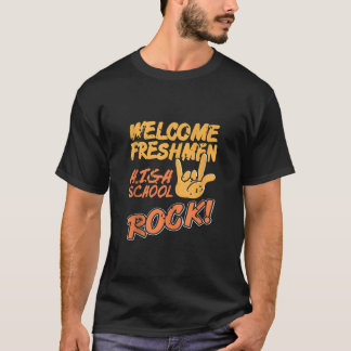 Welcome Freshmen High School ROCK Retro Freshman P T-Shirt