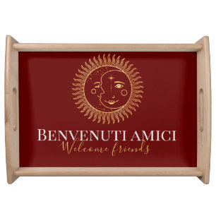 Welcome Friends English / Italian   Serving Tray