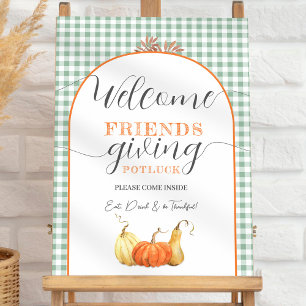 Welcome Friends Giving 2024, Thanksgiving Dinner Foam Board