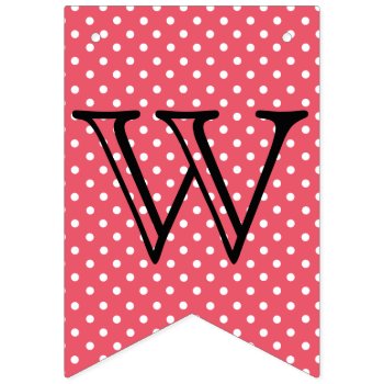 Welcome Friends Polka Dots With Mason Jars Bunting Flags by hungaricanprincess at Zazzle