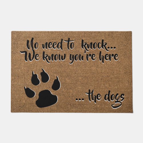 Welcome from the Dogs _ Country Farm and Pets Doormat
