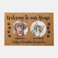 https://rlv.zcache.com/welcome_funny_dogs_house_custom_2_pet_photo_doormat-r0851b1125d644dda8296033f2aba8cb8_jigps_200.jpg?rlvnet=1