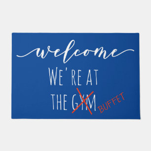 Welcome Funny We're at the Buffett Cruise Doormat