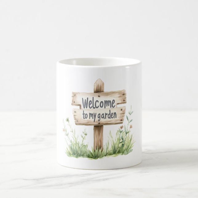 Welcome Garden Coffee Mug (Center)