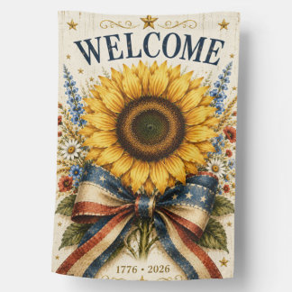 Welcome Garden Flag | USA 250th Anniversary