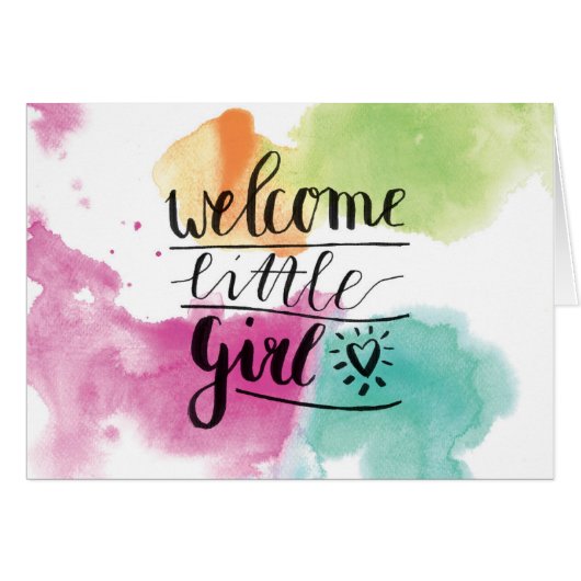 welcome girl cards (Front Horizontal)